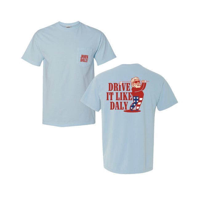 Drive it like Daly 2 - Comfort Colors® Heavyweight Ring Spun Pocket Tee