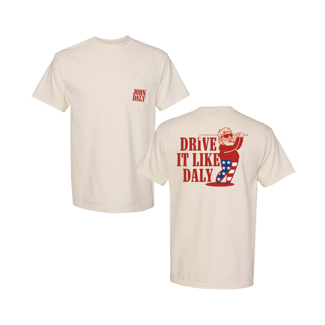 Drive it like Daly 2 - Comfort Colors® Heavyweight Ring Spun Pocket Tee