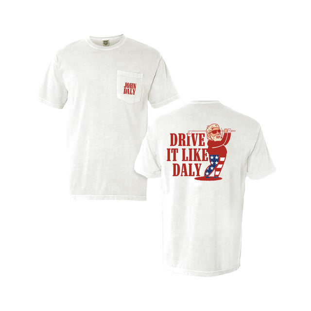 Drive it like Daly 2 - Comfort Colors® Heavyweight Ring Spun Pocket Tee