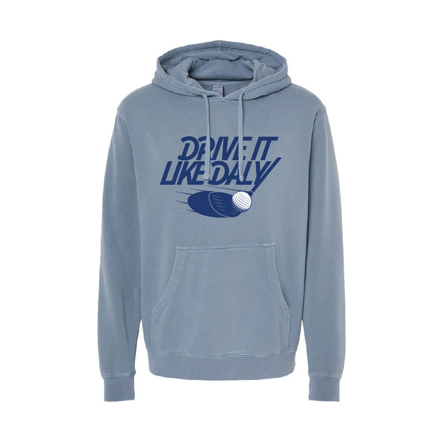 Drive it Like Daly - Independent Trading Company Unisex Midweight Pigment Dyed Hooded Sweatshirt