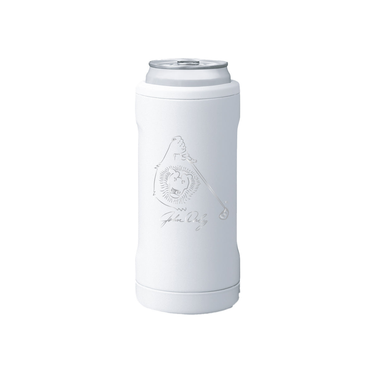12 Oz. BrüMate Hopsulator Slim - John Daly Lyon logo