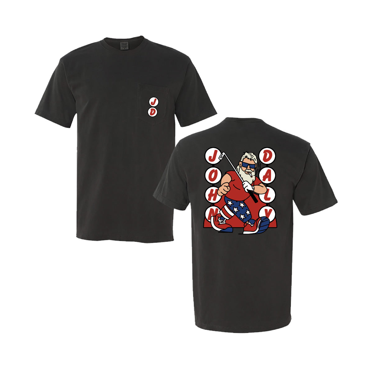 John Daly 3 - Comfort Colors® Heavyweight Ring Spun Pocket Tee