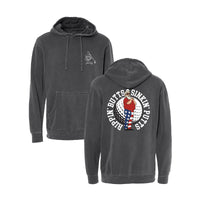 Rippin' Butts - Independent Trading Company Unisex Midweight Pigment Dyed Hooded Sweatshirt