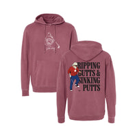 Ripping Butts 2 - Independent Trading Company Unisex Midweight Pigment Dyed Hooded Sweatshirt