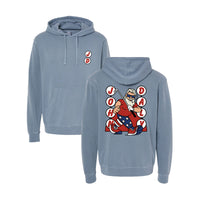 John Daly 2 - Independent Trading Company Unisex Midweight Pigment Dyed Hooded Sweatshirt