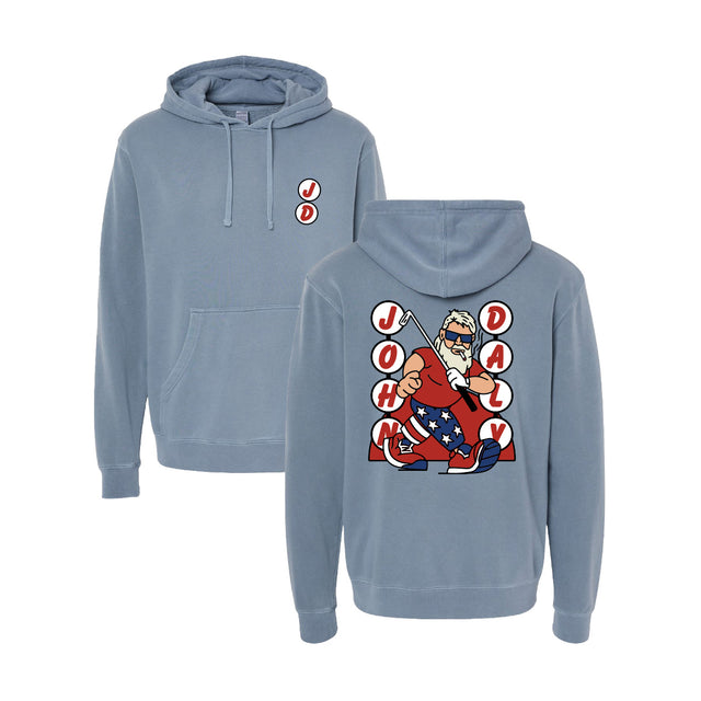 John Daly 2 - Independent Trading Company Unisex Midweight Pigment Dyed Hooded Sweatshirt