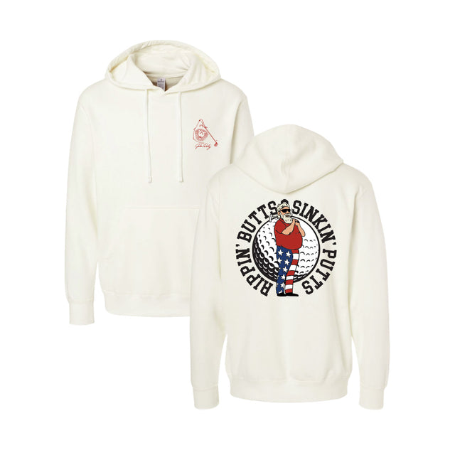 Rippin' Butts - Independent Trading Company Unisex Midweight Pigment Dyed Hooded Sweatshirt