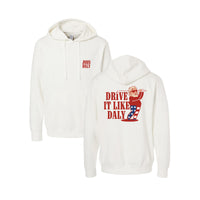 Drive it like Daly 2 - Independent Trading Company Unisex Midweight Pigment Dyed Hooded Sweatshirt