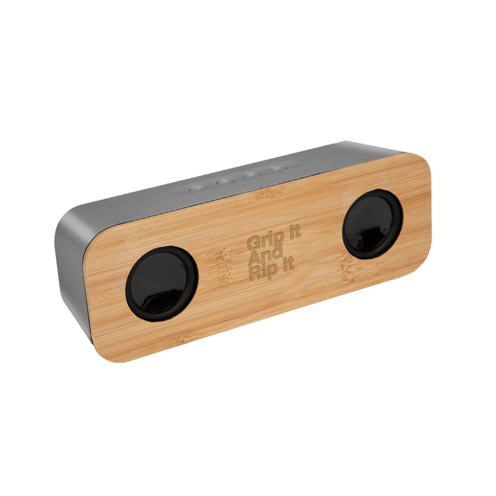 Grip It and Rip It Bamboo Wireless Speaker