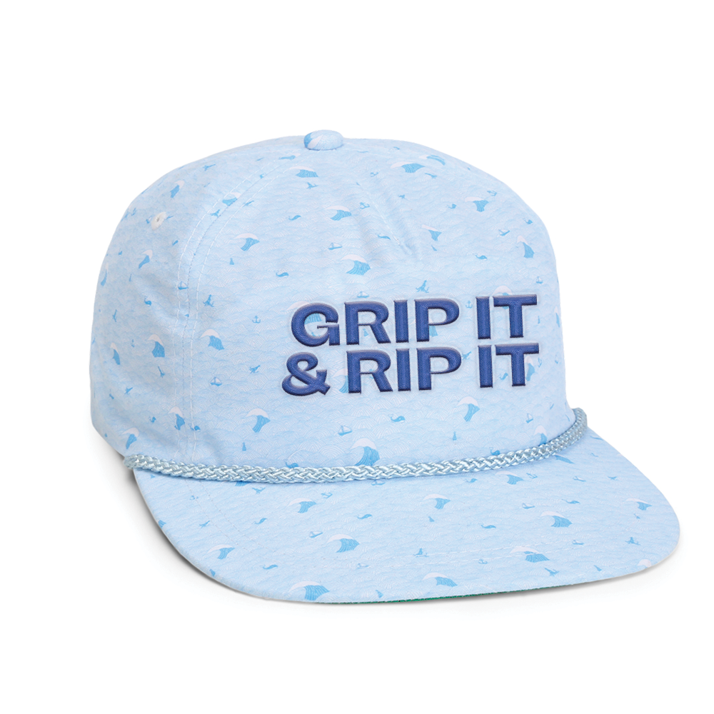 Grip it & Rip it Blue Wave Rope Hat